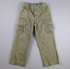 Polo Ralph Lauren Boys Olive Green Cargo Pants Joggers Size 5 Kids Authentic
