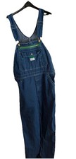 Liberty Bib Overalls 34x32 Dark Blue Cotton Denim Straight Regular Fit