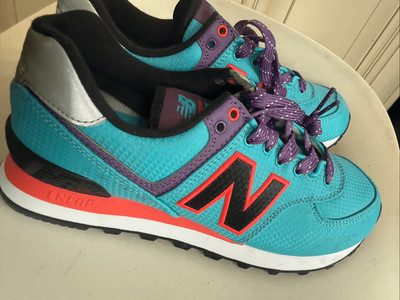 New Balance 574 Women's Virtual Sky Lace Up Casual Sneakers Blue Purple Size 6.5