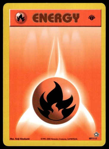 Pokemon TCG Neo Genesis #107/111 Fire Energy LP