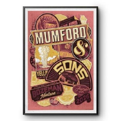 #ad #ad June 04 2026 Mumford amp; Sons Poster Tour Bozeman MT $18.55