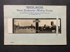 Worcester Dania Bookmarker Real Photo Mailing Novelty Postcard U4
