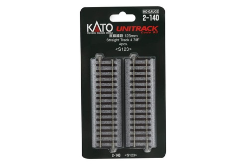 Kato HO Scale Unitrack 123mm 4-7/8" Straight (4) 2140 | Zustand: New