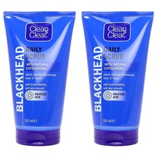 2 Pack Clean  Clear Blackhead Daily Face Scrub Salicylic Acid 150 ml EXP 10/26