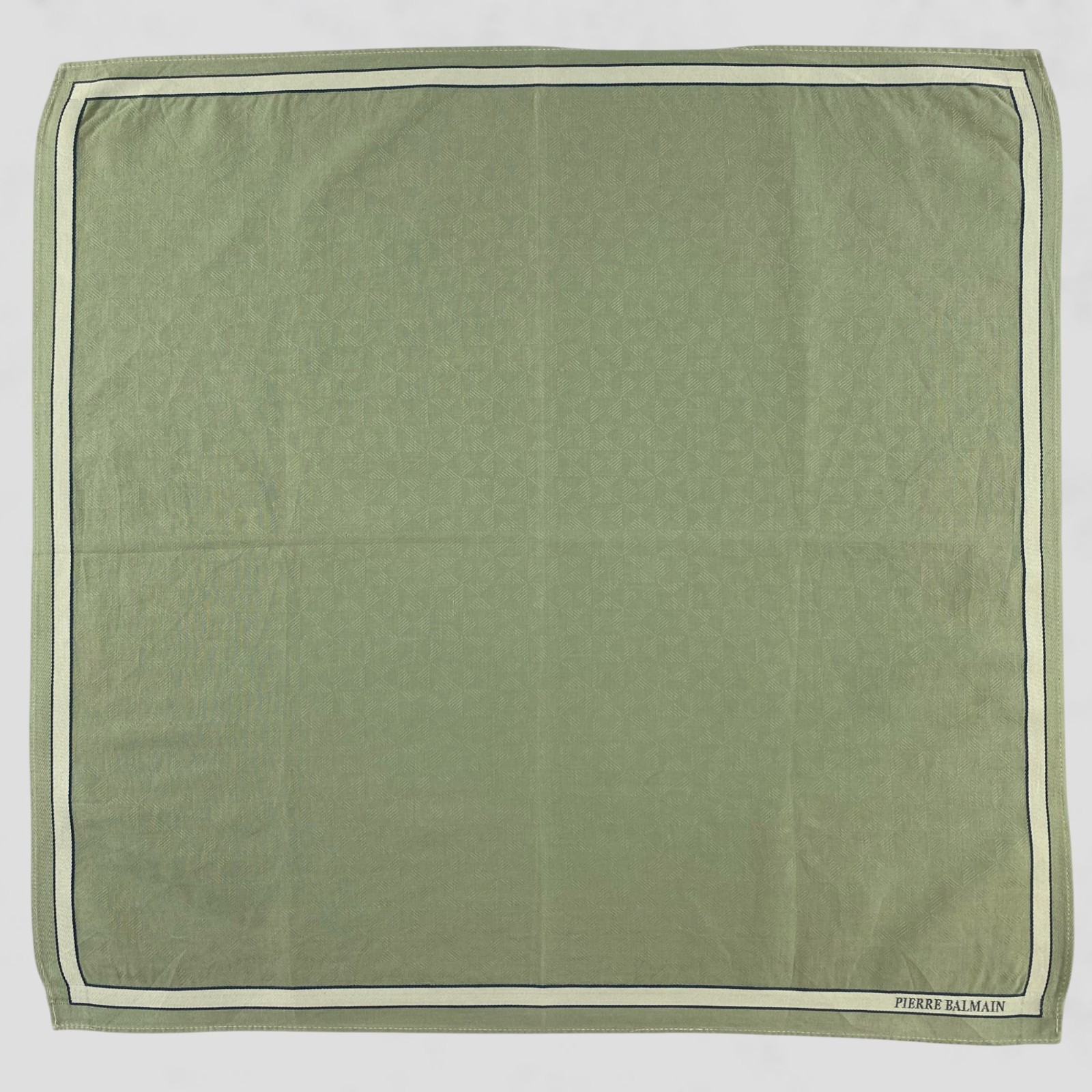 Vintage Pierre Balmain Handkerchief Neckerchief Bandana Pocket Square