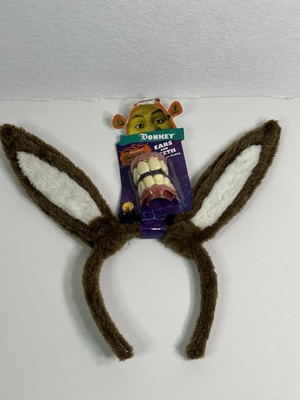 NEW Shrek the Third DONKEY Ears & Teeth Costume Accessories Rubies 7275 - B3