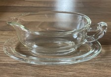 Vintage Pyrex Clear Glass Gravy Sauce Boat