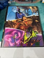 Disney Lorcana Villians 9 Pocket Binder Portfolio Costco Promo Holds 252 Cards
