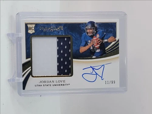 JORDAN LOVE 2020 IMMACULATE RPA ROOKIE PATCH AUTOGRAPH RC AUTO /99 Q1360