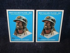 (2) 2025 Topps Update MVP Insert Lot Andrew McCutchen #MV-16