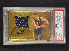 2017 Panini  Opulence #PSNJK Nikola Jokic Precious Swatch Sig. PSA/DNA Auto 10