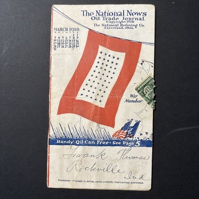 Antique 1918 The National News Oil Trade Journal National Refining Company
