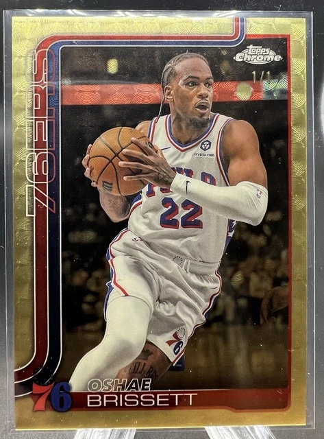 2025-26 Topps Chrome OSHAE BRISSETT #20 Superfractor Refractor 1/1
