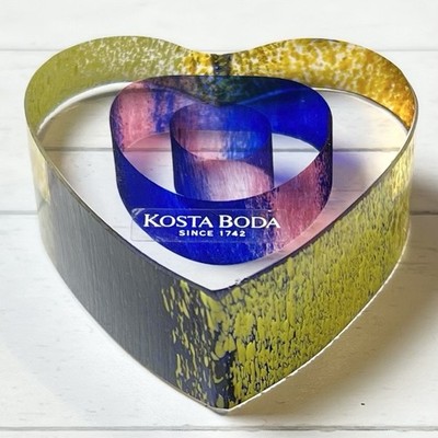 Kosta Boda My Heart by Bertil Vallien Art Glass Sculpture