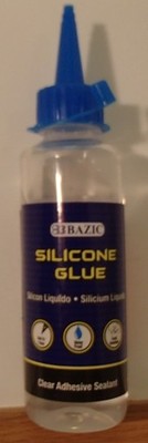 Bazic Silicone Glue Clear Adhesive Craft Sealant 3.38 oz (100ml)