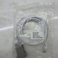 DB9F to RJ45 White Cat-5e Booted Cable, 7ft