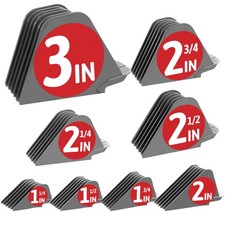 3 Inch Clipper Guards, Hair Guide Combs 8pcs From 1.25-3 Inch, Gray