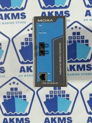 MOXA PTC-101-M-ST-HV INDUSTRIAL MEDIA CONVERTER FREE FAST SHIPPING