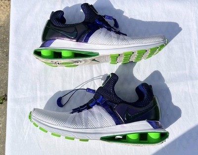 Nike Shox Gravity Running Shoes Women's Sz 8.5 White Fusion Violet AQ8554-105