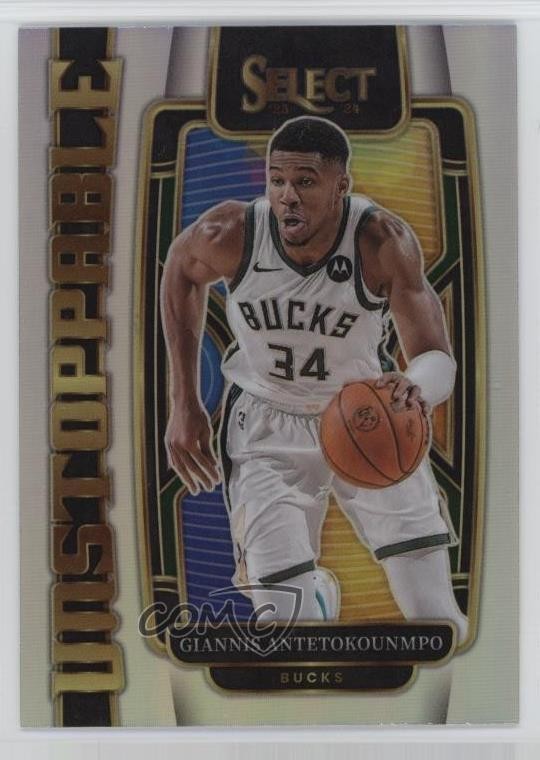 2023-24 Panini Select Unstoppable Silver Giannis Antetokounmpo #8 1s2h