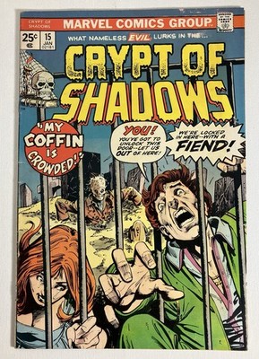 Crypt Of Shadows #15 (1975) - Marvel Bronze-Age Horror! - My Coffin Is Crowded!