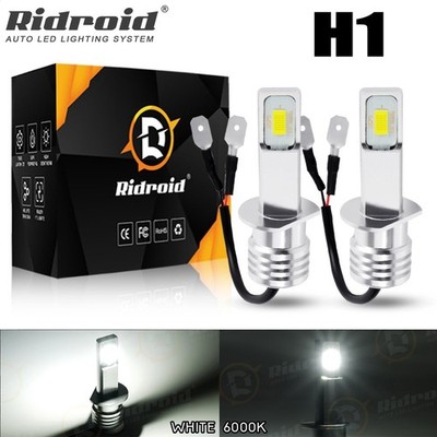 2x H1 LED Headlight Bulbs Conversion Kit High Low Beam Super Bright 6500K White