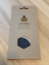 1 SUPERBEE Beeswax Sandwich Wrap 13”x13” Organic Reusable Food Safe Storage 33cm