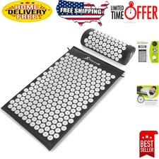 100% Cotton Acupressure Mat and Pillow for Neck Pain & Relaxation