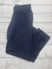 Kirkland Signature Pants Womens Medium Blue Comfort Knit Pull On Tapered Office