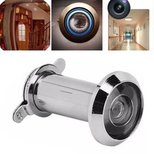 200° Adjustable Door Peephole Viewer Wide Angle Eye Security Spy Hole Glass Lens