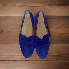 Franco Sarto Blue Faux Suede Flats Sz 6M
