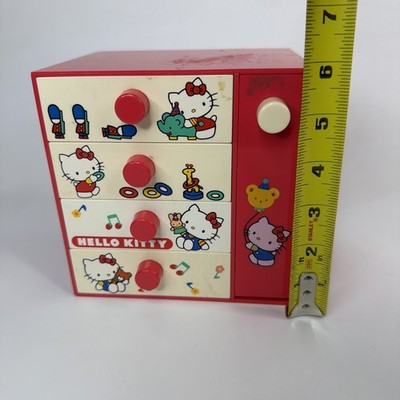 Vintage Hello Kitty Mini Chest Trinket Box Sanrio Japan 1976 Retro