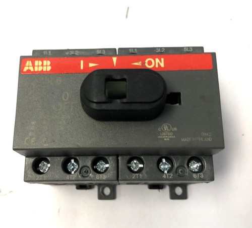 ABB OT25F6 Disconnect Switch – 25A 600V AC 6-Pole DIN Rail Mount Non-Fusible - Picture 2 of 12