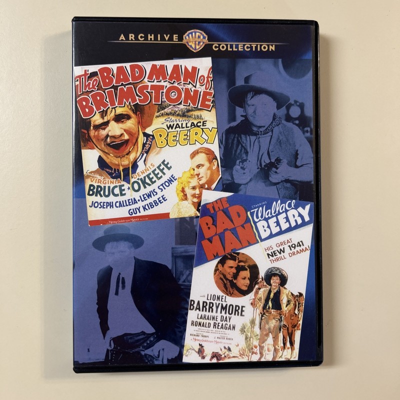 Wallace Beery Double Feature DVD the Bad Man of Brimstone/the Bad Man
