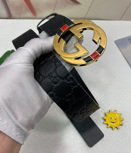 Gucci Guccissima Belt Black Leather Gold GG Buckle