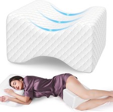 Knee Pillow for Side Sleepers - Memory Foam Leg Pillow for Hip and Back Pain