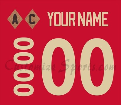 Detroit Red Wings Customized Number Kit For 2025-2026 Centennial Uniform