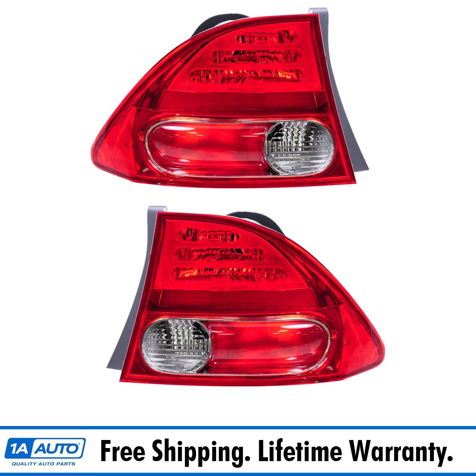 Purchase 06 07 08 HONDA CIVIC COUPE OEM LEFT TAIL LIGHT NICE! In Flat - Foto 4