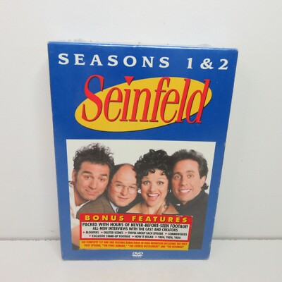 Seinfeld Seasons 1 & 2 (DVD, 2004, 4-Disc Set, Full Screen) - New