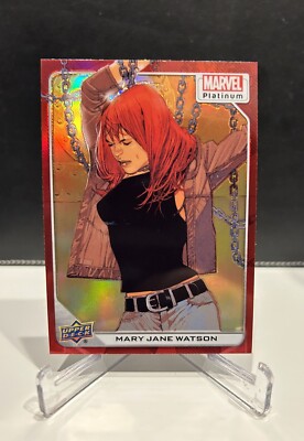 Mary Jane Watson - Red Rainbow Parallel - 2023 Upper Deck Marvel Platinum