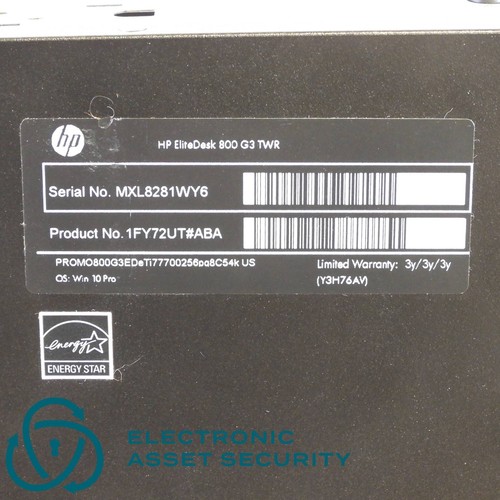 HP EliteDesk 800 G3 TWR i7-7700 3.66GHz 8GB RAM (No Drive) - Afbeelding 4 van 4