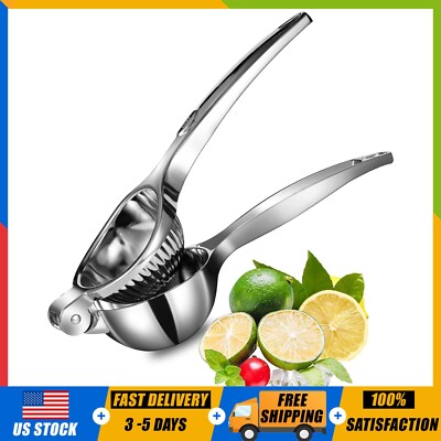 Premium Stainless Steel Lemon/Citrus Squeezer Large Heavy Duty Hand Press Juicer