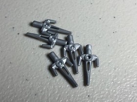 LEGO LOT of 5 Flat Silver Minifig Weapon Sai Ninjago Weapons 70728