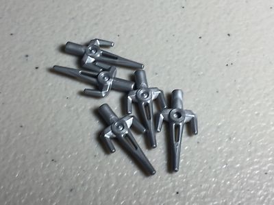 LEGO LOT of 5 Flat Silver Minifig Weapon Sai Ninjago Weapons 70728