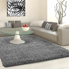 5cm HIGH PILE SMALL EXTRA LARGE PREMIUM QUALITY NON SHED THICK SHAGGY RUG GREY