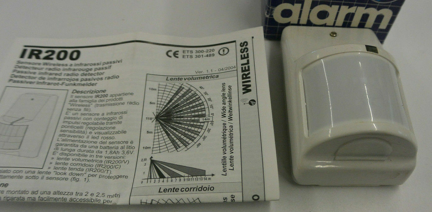 Détecteur d'alarme Tecnoalarm IR200/V volumétrique intérieur YO54 blanc