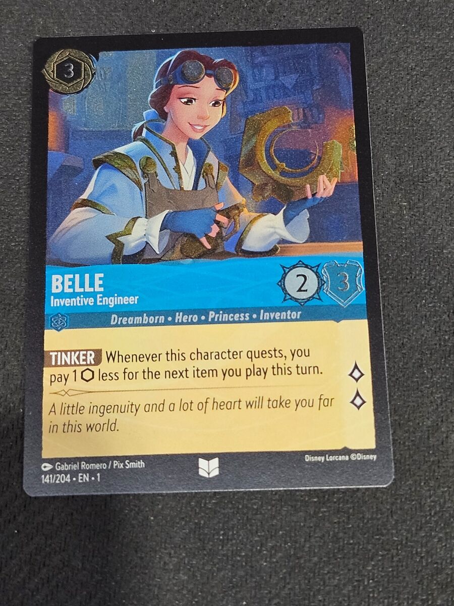 DISNEY LORCANA TRADING CARD GAME THE FIRST CHAPTER BELLE 141 DISNEY LORCANA TRADING CARD GAME THE FIRST CHAPTER BELLE 141