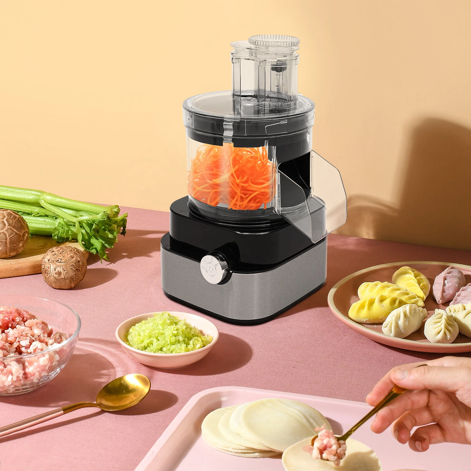 4 Discs Commercial Electric Vegetable Cutter Food Processor Vegetable Processor~
Opens in a new wind