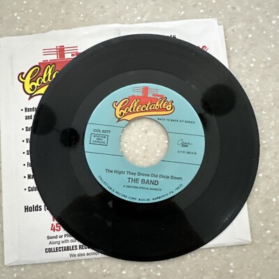 The Band Col 6277 Dixie Shall Be Released 45 Rare