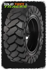 10-16.5 30x10-20 Solid Skid Steer Tires 4+ 8 bolt hole rims -Heavy Duty Traction